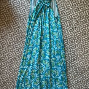 Lilly Pulitzer Teal & Lime silk shell Dress
